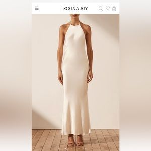Shona Joy La Lune Low Back Halter Neck dress